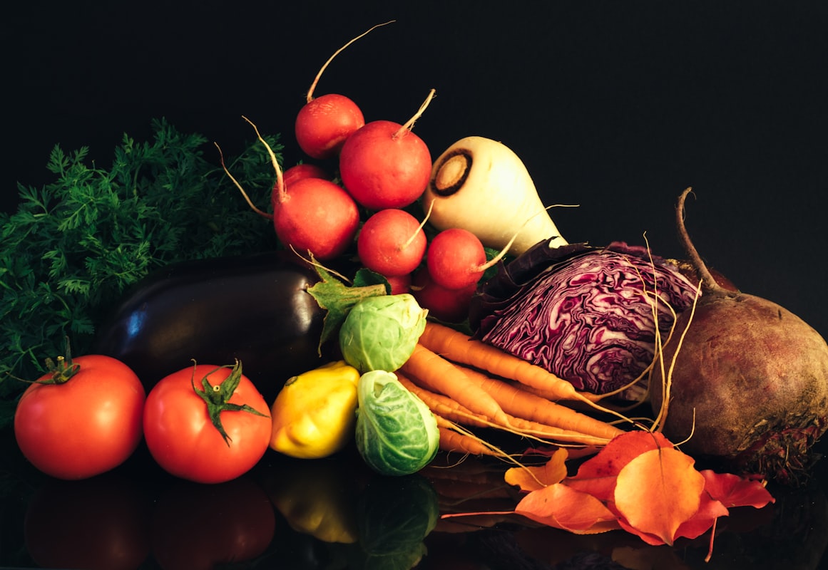 Insalata colorata con agrumi